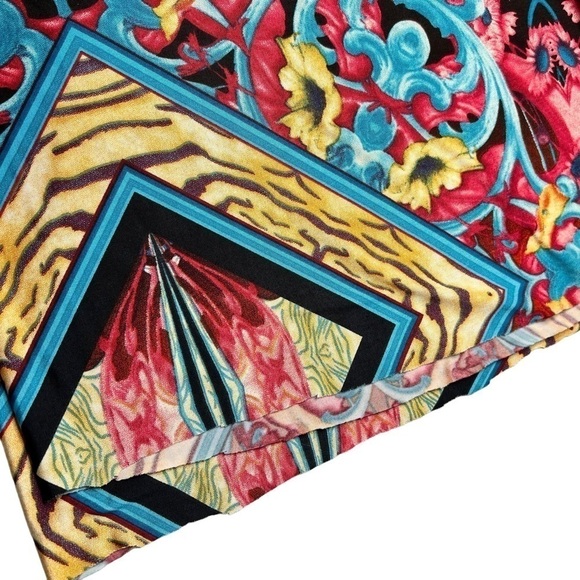 J Red Boho Hippie Aztec Wide Leg Palazzo Pants Women's Size L Tall - Picture 10 of 14